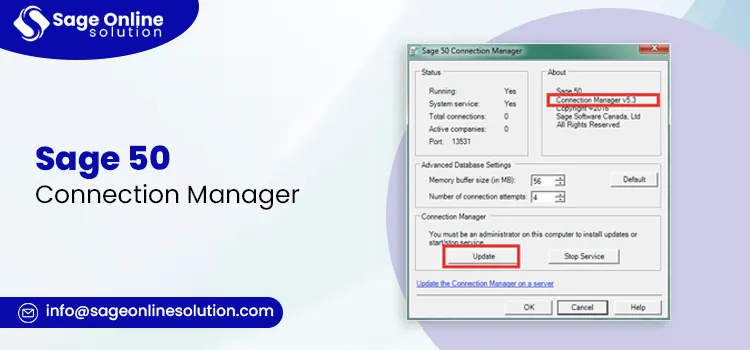 Sage 50 Connection Manager