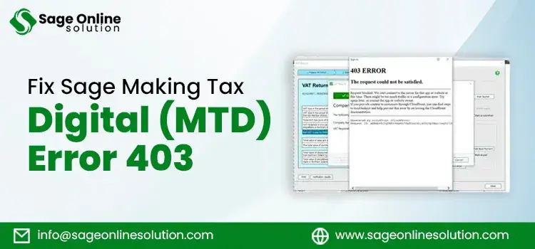 Fix Sage Making Tax Digital (MTD) Error 403