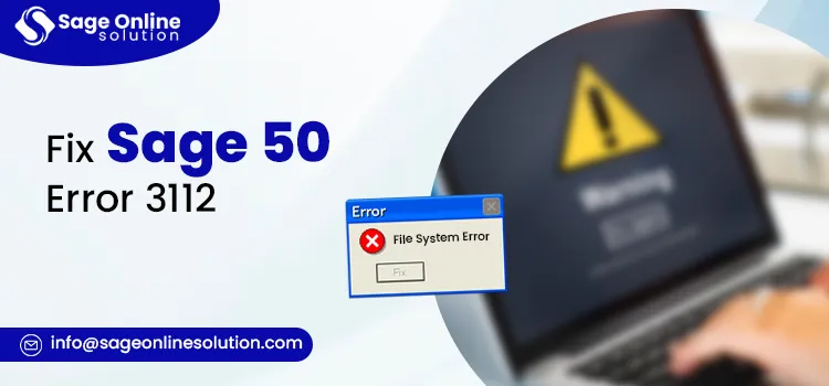How To Fix Sage 50 Error 3112 
