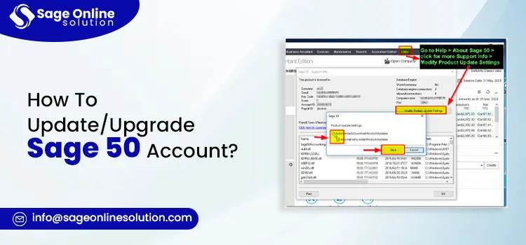 How To Update Or Upgrade Sage 50 Account
