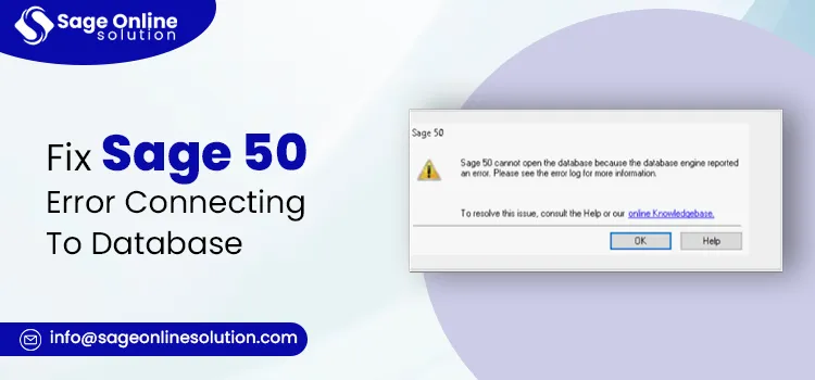 Fix Sage 50 Error Connecting To Database 