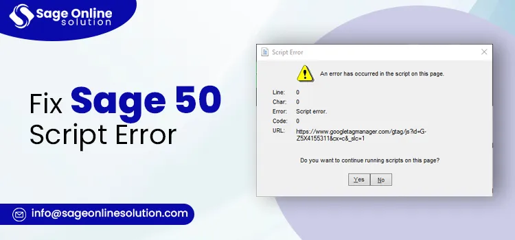 Fix Sage 50 Script Error 