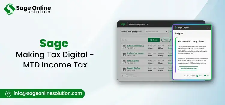 Sage Making Tax Digital - MTD Income Tax