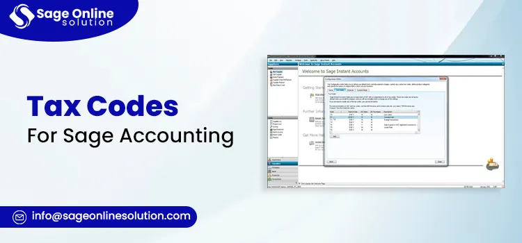 Tax Codes For Sage Accounting